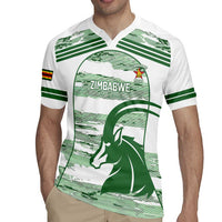 Zimbabwe Rugby Custom Rugby Jersey Come On Sables White Version - Wonder Print Shop