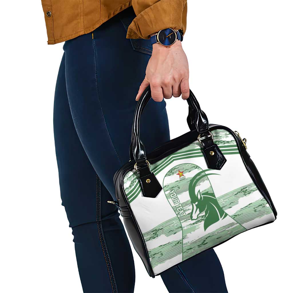 Zimbabwe Rugby Custom Shoulder Handbag Come On Sables White Version - Wonder Print Shop