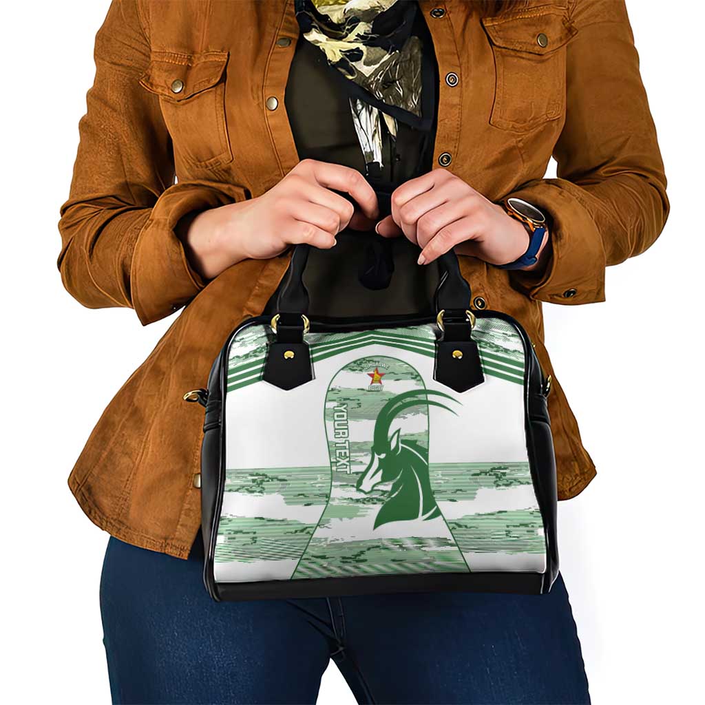 Zimbabwe Rugby Custom Shoulder Handbag Come On Sables White Version - Wonder Print Shop