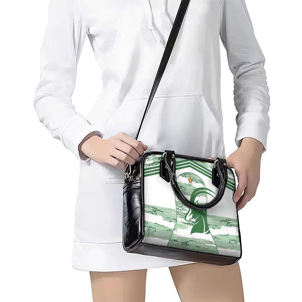 Zimbabwe Rugby Custom Shoulder Handbag Come On Sables White Version - Wonder Print Shop
