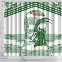 Zimbabwe Rugby Custom Shower Curtain Come On Sables White Version - Wonder Print Shop