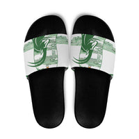 Zimbabwe Rugby Custom Slide Sandals Come On Sables White Version - Wonder Print Shop