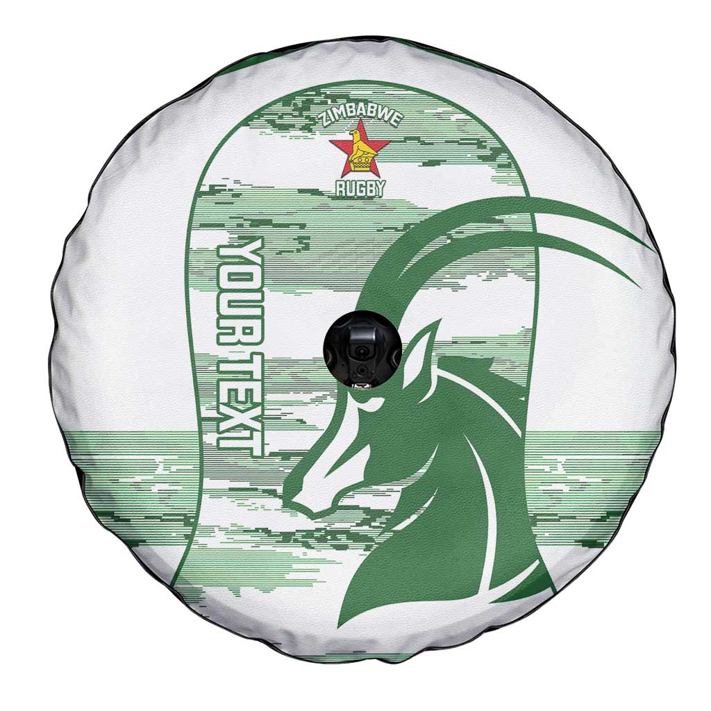 Zimbabwe Rugby Custom Spare Tire Cover Come On Sables White Version - Wonder Print Shop