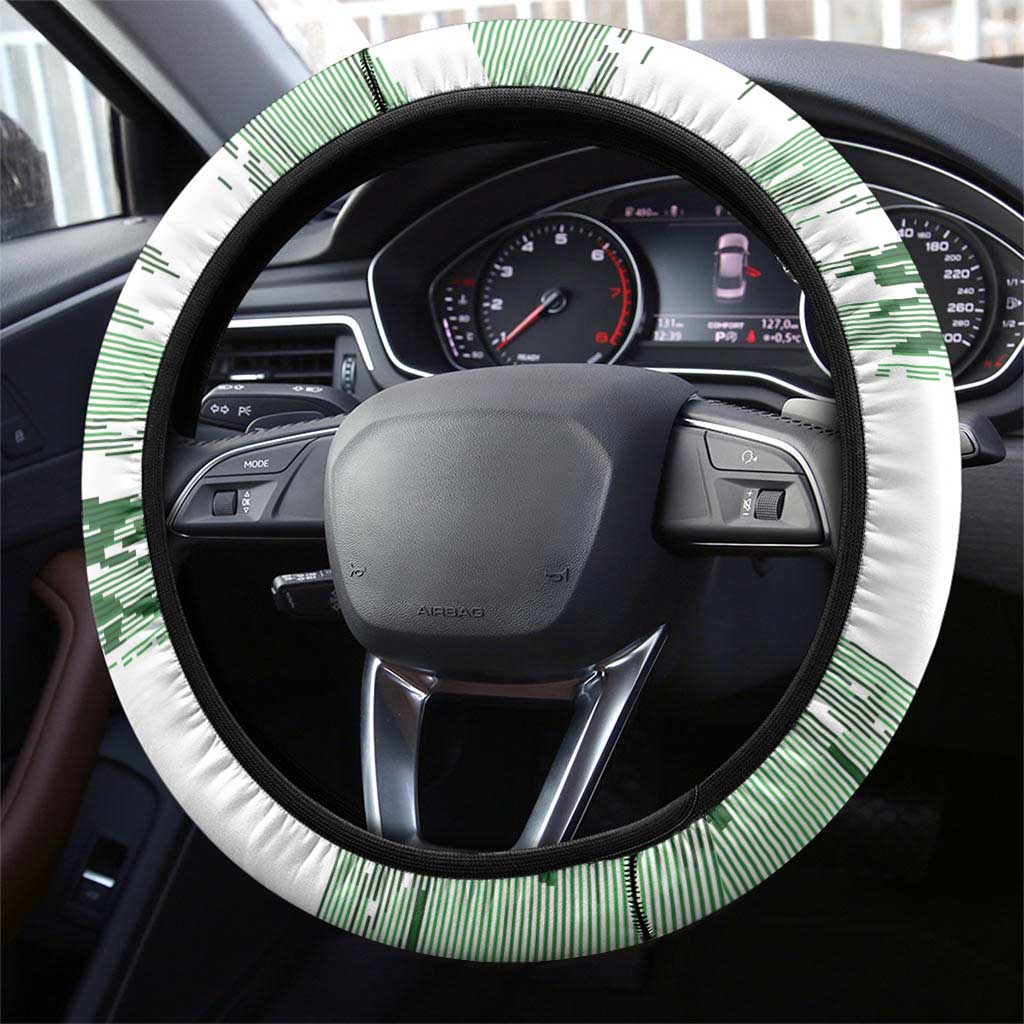 Zimbabwe Rugby Steering Wheel Cover Come On Sables White Version - Wonder Print Shop