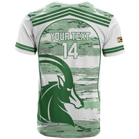Zimbabwe Rugby Custom T Shirt Come On Sables White Version - Wonder Print Shop