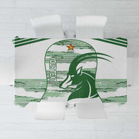 Zimbabwe Rugby Custom Tablecloth Come On Sables White Version - Wonder Print Shop