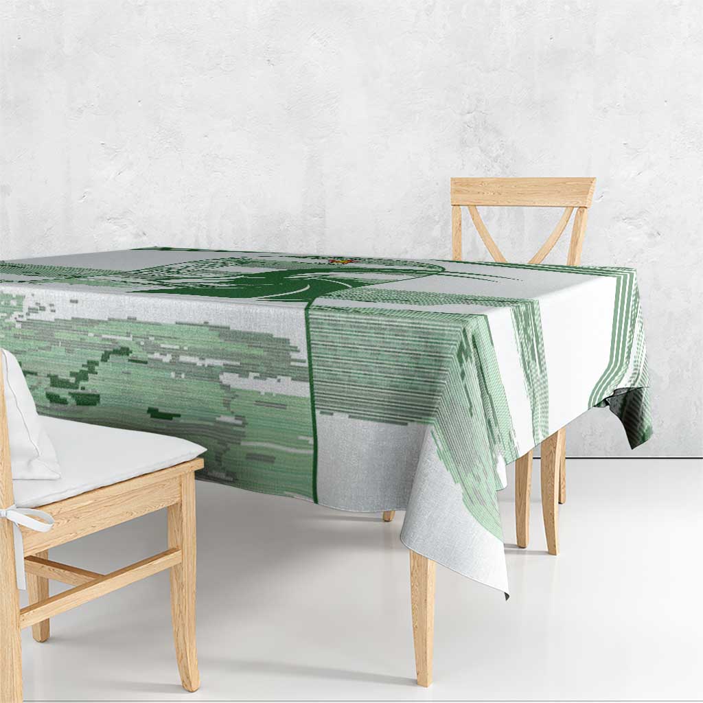 Zimbabwe Rugby Custom Tablecloth Come On Sables White Version - Wonder Print Shop