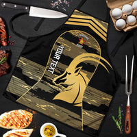 Zimbabwe Rugby Custom Apron Come On Sables Gold Black Version - Wonder Print Shop