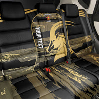Zimbabwe Rugby Custom Back Car Seat Cover Come On Sables Gold Black Version - Wonder Print Shop