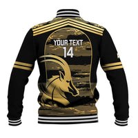Zimbabwe Rugby Custom Baseball Jacket Come On Sables Gold Black Version - Wonder Print Shop