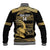 Zimbabwe Rugby Custom Baseball Jacket Come On Sables Gold Black Version - Wonder Print Shop