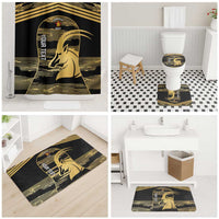 Zimbabwe Rugby Custom Bathroom Set Come On Sables Gold Black Version - Wonder Print Shop