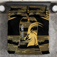 Zimbabwe Rugby Custom Bedding Set Come On Sables Gold Black Version - Wonder Print Shop