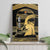 Zimbabwe Rugby Custom Canvas Wall Art Come On Sables Gold Black Version - Wonder Print Shop