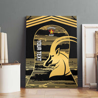 Zimbabwe Rugby Custom Canvas Wall Art Come On Sables Gold Black Version - Wonder Print Shop