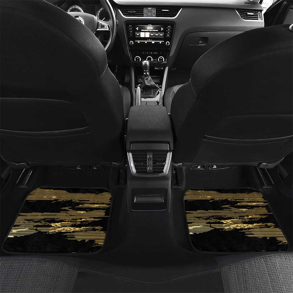 Zimbabwe Rugby Custom Car Mats Come On Sables Gold Black Version - Wonder Print Shop