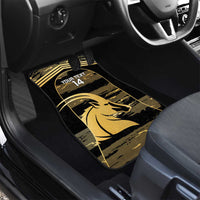 Zimbabwe Rugby Custom Car Mats Come On Sables Gold Black Version - Wonder Print Shop