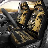 Zimbabwe Rugby Custom Car Seat Cover Come On Sables Gold Black Version - Wonder Print Shop