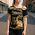 Zimbabwe Rugby Custom Cross Shoulder Shirt Come On Sables Gold Black Version - Wonder Print Shop