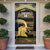Zimbabwe Rugby Custom Door Cover Come On Sables Gold Black Version - Wonder Print Shop