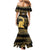 Zimbabwe Rugby Custom Family Matching Mermaid Dress and Hawaiian Shirt Come On Sables Gold Black Version - Wonder Print Shop