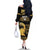Zimbabwe Rugby Custom Family Matching Off The Shoulder Long Sleeve Dress and Hawaiian Shirt Come On Sables Gold Black Version - Wonder Print Shop