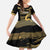 Zimbabwe Rugby Custom Family Matching Summer Maxi Dress and Hawaiian Shirt Come On Sables Gold Black Version - Wonder Print Shop