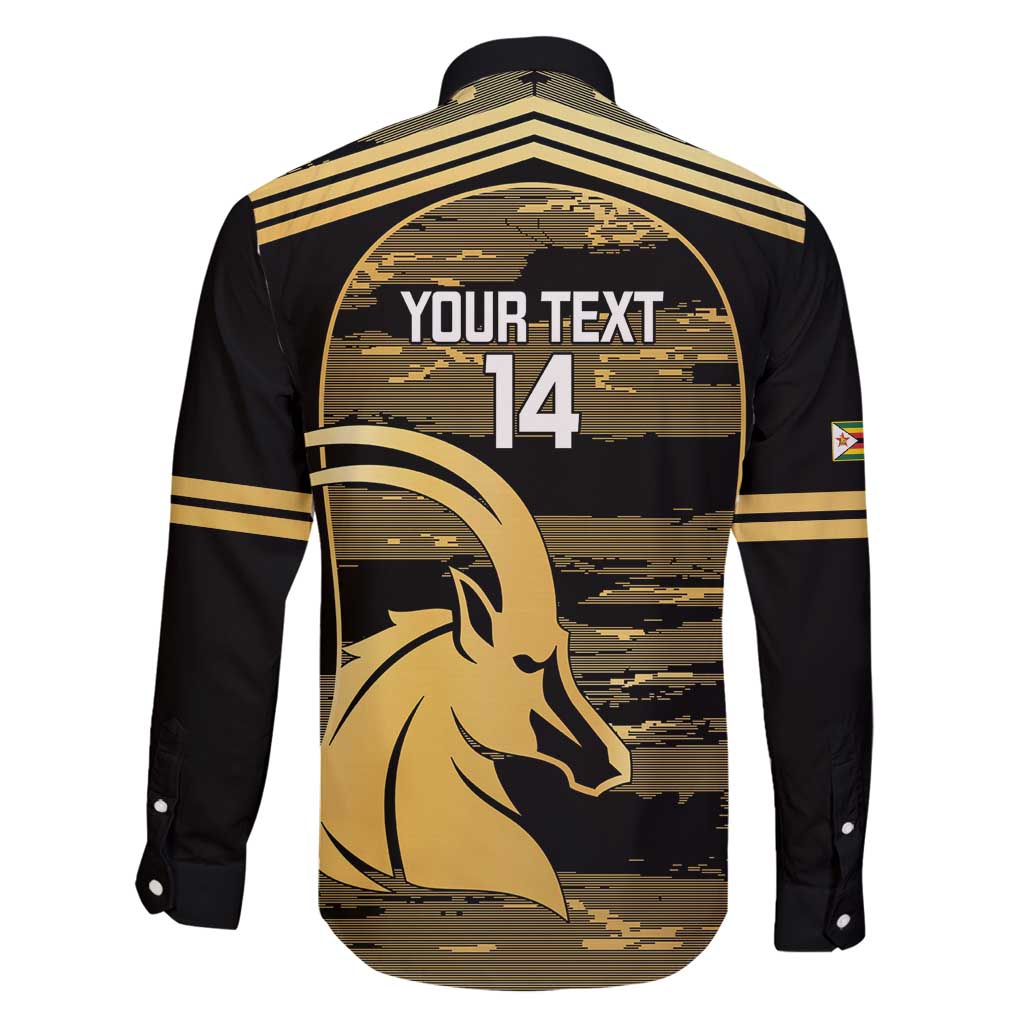 Zimbabwe Rugby Custom Family Matching Summer Maxi Dress and Hawaiian Shirt Come On Sables Gold Black Version - Wonder Print Shop