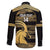 Zimbabwe Rugby Custom Family Matching Summer Maxi Dress and Hawaiian Shirt Come On Sables Gold Black Version - Wonder Print Shop