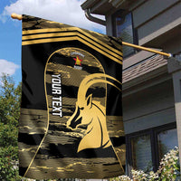 Zimbabwe Rugby Custom Garden Flag Come On Sables Gold Black Version - Wonder Print Shop