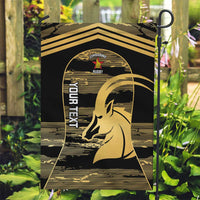 Zimbabwe Rugby Custom Garden Flag Come On Sables Gold Black Version - Wonder Print Shop