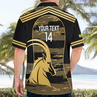 Zimbabwe Rugby Custom Hawaiian Shirt Come On Sables Gold Black Version - Wonder Print Shop