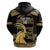 Zimbabwe Rugby Custom Hoodie Come On Sables Gold Black Version - Wonder Print Shop