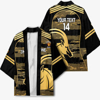 Zimbabwe Rugby Custom Kimono Come On Sables Gold Black Version - Wonder Print Shop