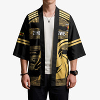 Zimbabwe Rugby Custom Kimono Come On Sables Gold Black Version - Wonder Print Shop