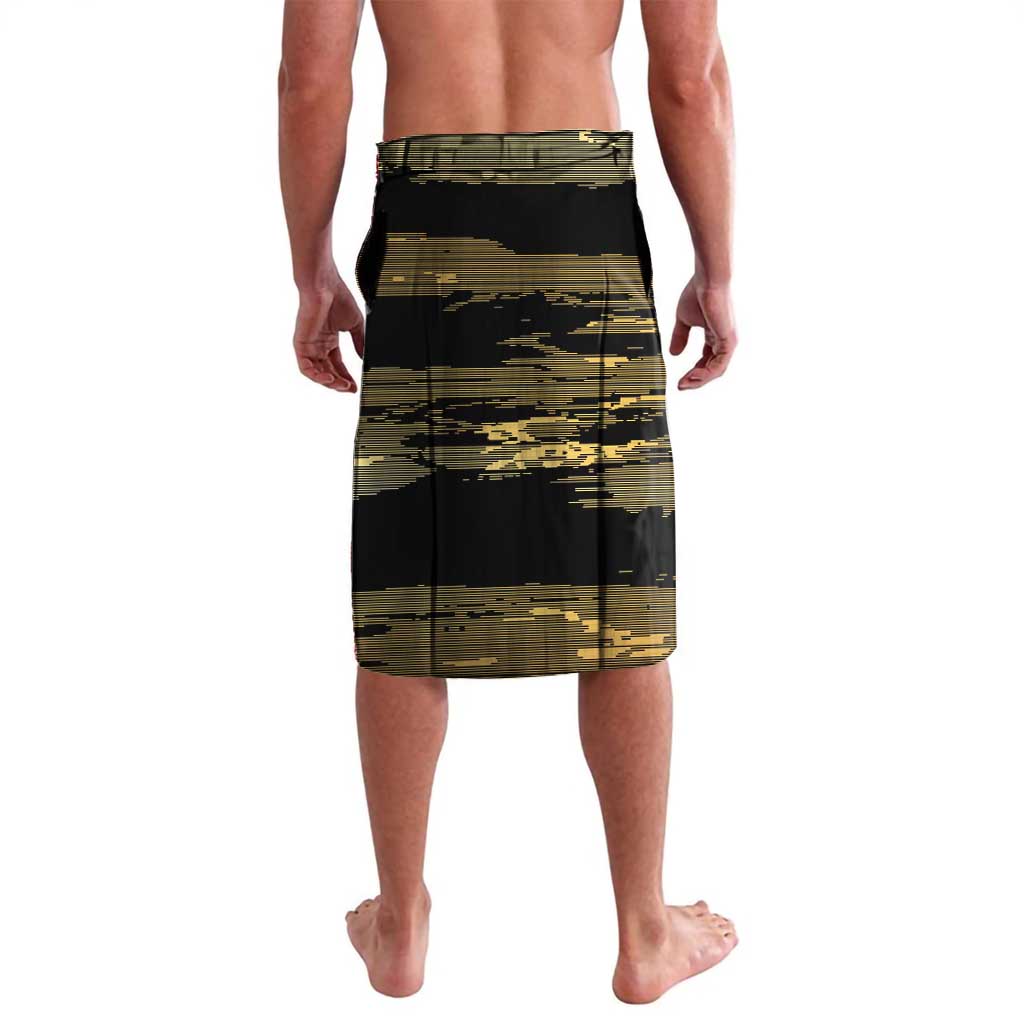 Zimbabwe Rugby Custom Lavalava Come On Sables Gold Black Version - Wonder Print Shop
