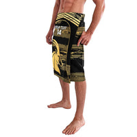 Zimbabwe Rugby Custom Lavalava Come On Sables Gold Black Version - Wonder Print Shop