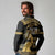 Zimbabwe Rugby Custom Long Sleeve Polo Shirt Come On Sables Gold Black Version - Wonder Print Shop