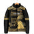 Zimbabwe Rugby Custom Padded Jacket Come On Sables Gold Black Version - Wonder Print Shop