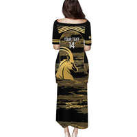 Zimbabwe Rugby Custom Puletasi Come On Sables Gold Black Version - Wonder Print Shop