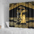 Zimbabwe Rugby Custom Shower Curtain Come On Sables Gold Black Version - Wonder Print Shop