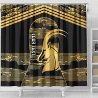 Zimbabwe Rugby Custom Shower Curtain Come On Sables Gold Black Version - Wonder Print Shop
