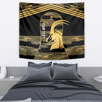 Zimbabwe Rugby Custom Tapestry Come On Sables Gold Black Version - Wonder Print Shop