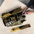 Zimbabwe Rugby Custom Umbrella Come On Sables Gold Black Version - Wonder Print Shop