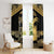 Zimbabwe Rugby Custom Window Curtain Come On Sables Gold Black Version - Wonder Print Shop