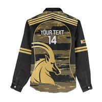 Zimbabwe Rugby Custom Women Casual Shirt Come On Sables Gold Black Version - Wonder Print Shop