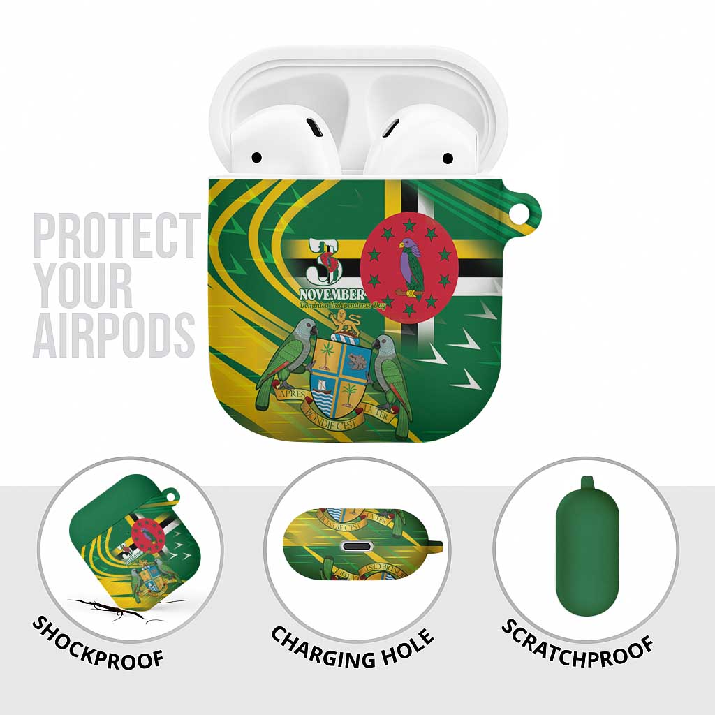 Dominica Independence Day AirPods Case 3 November Coat Of Arms - Wonder Print Shop