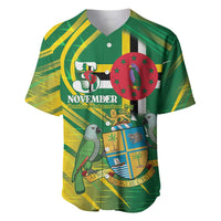 Dominica Independence Day Baseball Jersey 3 November Coat Of Arms - Wonder Print Shop