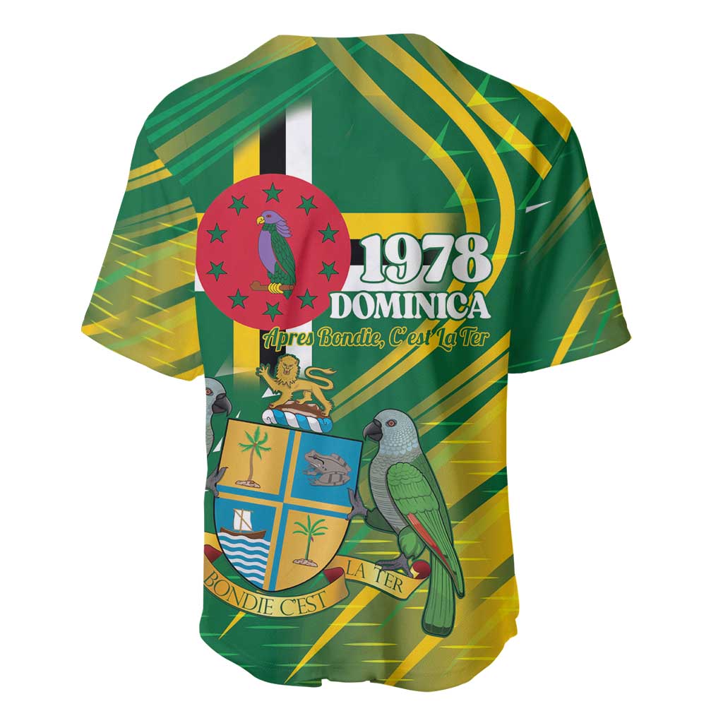 Dominica Independence Day Baseball Jersey 3 November Coat Of Arms - Wonder Print Shop