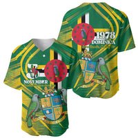 Dominica Independence Day Baseball Jersey 3 November Coat Of Arms - Wonder Print Shop